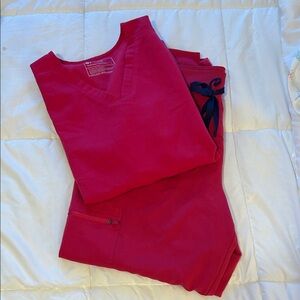 Pink Women's Scrub Set